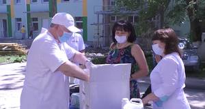 Kyiv-City Rotary Club передав бориспільській лікарні маски й антисептики